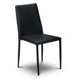 Jazz Dining Chair - Set of 4 - Black Faux Leather