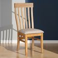 Nimbus Dining Chair - Set of 2 - Slatted Back - Oak