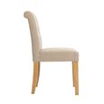 Lundy Dining Chair - Set of 2 - Beige Fabric