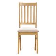  Arlington Oak Slatted Back Dining Chair - Set of 2 - Oak
