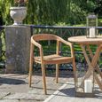 Otero Dining Chair - Set of 2 - Natural Teak Wood