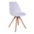 Bergen Dining Chair - Set of 2 - White Faux Leather
