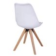 Bergen Dining Chair - Set of 2 - White Faux Leather