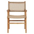 Derby Dining Armchair - Teak Wood & Polyrattan - Natural - Set of 2