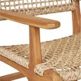 Derby Dining Armchair - Teak Wood & Polyrattan - Natural - Set of 2