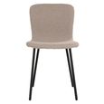 Halden Dining Chair - Set of 2 - Beige Boucle Fabric