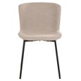 Maceda Dining Chair - Set of 2 - Beige Boucle Fabric