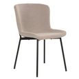 Maceda Dining Chair - Set of 2 - Beige Boucle Fabric
