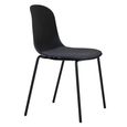 Madalena Dining Chair - Set of 2 - Black Metal