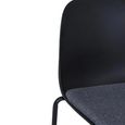 Madalena Dining Chair - Set of 2 - Black Metal