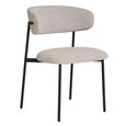 Mira Dining Chair - Set of 2 - Sand Boucle Fabric