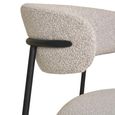 Mira Dining Chair - Set of 2 - Sand Boucle Fabric
