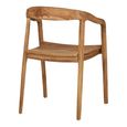Otero Dining Chair - Set of 2 - Natural Teak Wood