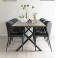 Pisa Dining Chair - Set of 2 - Black Faux Leather