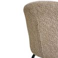 Safira Dining Chair - Set of 2 - Beige Boucle Fabric