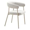 Trivio Dining Chair - Set of 2 - Sand Fabric - Curved