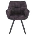 Jade Dining Armchair - Set of 2 - Charcoal Fabric
