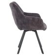 Jade Dining Armchair - Set of 2 - Charcoal Fabric