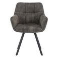 Jade Dining Armchair - Set of 2 - Olive Fabric