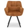 Jade Dining Armchair - Set of 2 - Rust Fabric