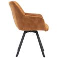 Jade Dining Armchair - Set of 2 - Rust Fabric