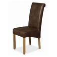 Clearance - Sophie Dining Chair - Set of 2 - Tan Faux Leather - A479