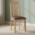 Clearance - New Trinity Dining Chair - Set of 2 - Slatted Back - Natural Oak - FSS16552
