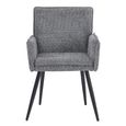 Monza Dining Armchair - Grey Fabric