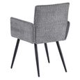 Monza Dining Armchair - Grey Fabric