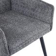 Monza Dining Armchair - Grey Fabric