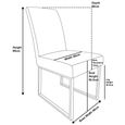 Bronx Dining Chair - Dark Grey Fabric