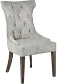 Clearance - Dining Chairs - Set of 2 - High Wing - Ring Pull - Silver - FSS155
