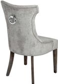 Clearance - Dining Chairs - Set of 2 - High Wing - Ring Pull - Silver - FSS155