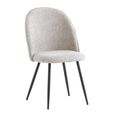Clearance - Cajon Dining Chair - Set of 2 - Silver Fabric - FSS14449