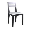 Barwick Dining Chair - Set of 2 - Charcoal & Harmolan Natural Fabric
