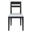 Barwick Dining Chair - Set of 2 - Charcoal & Harmolan Natural Fabric