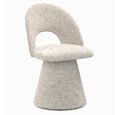 Hoopla Swivel Dining Chair - Set of 2 - Frost Fabric