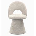 Hoopla Swivel Dining Chair - Set of 2 - Frost Fabric