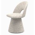 Hoopla Swivel Dining Chair - Set of 2 - Frost Fabric