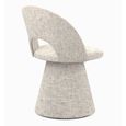 Hoopla Swivel Dining Chair - Set of 2 - Frost Fabric