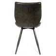 Clearance - Norwich Dining Chairs - Set of 2 - Vintage Leather - Grey - A577