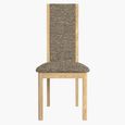 Stockholm Dining Chair - Set of 2 - High Back - Grey Fabric - Oak