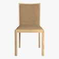 Stockholm Dining Chair - Set of 2 - Low Back - Taupe Faux Leather - Oak