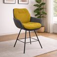 Anna Dining Armchair - Anthracite Black Powder Coated Legs - Variation Available