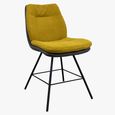 Anna Dining Chair - Anthracite Black Powder Coated Legs - Variation Available