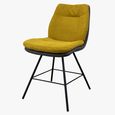Anna Dining Chair - Anthracite Black Powder Coated Legs - Variation Available