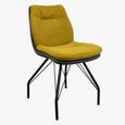 Anna Dining Chair - Anthracite Black Powder Coated Round Legs - Variation Available