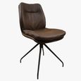 Anna Dining Chair - Black Swivel Base - Variation Available
