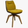Anna Dining Chair - Oak Swivel Legs - Variation Available