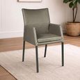 Katy Dining Armchair - Anthracite Black Powder Coated Legs - Variation Available